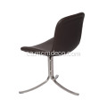 Cadira lateral de pell Poul Kjaerholm PK9